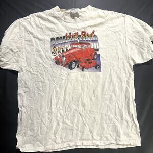 2000 Hot Rod Power Tour T Shirt Mens XL White Classic Car Racing Graphic Tee